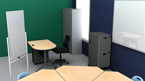 Elementary Collaborative Classroom with Tables - Alt View 1